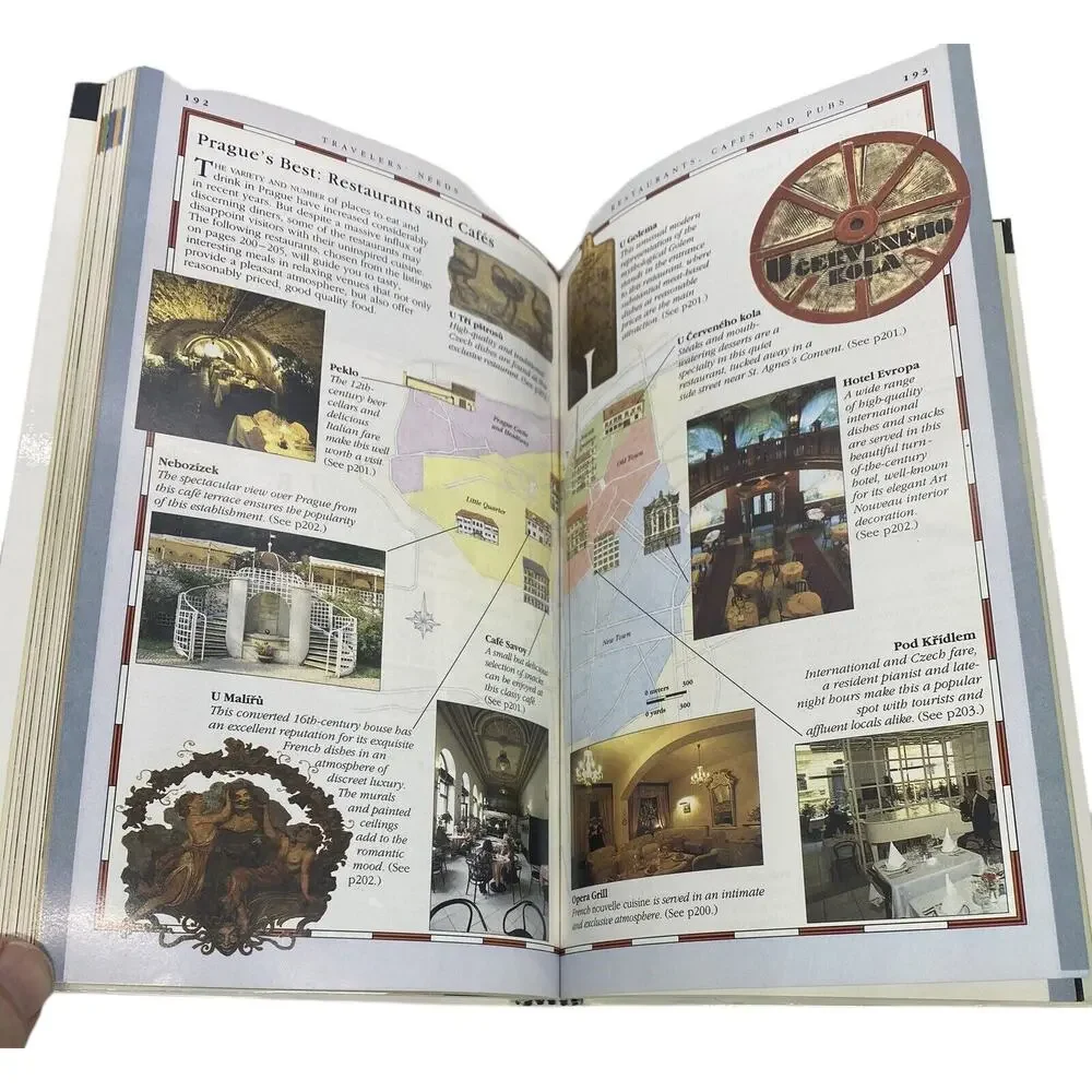 Prague: DK Eyewitness Travel Guides 1st American Ed. 1994 Maps Photos 264 Pages
